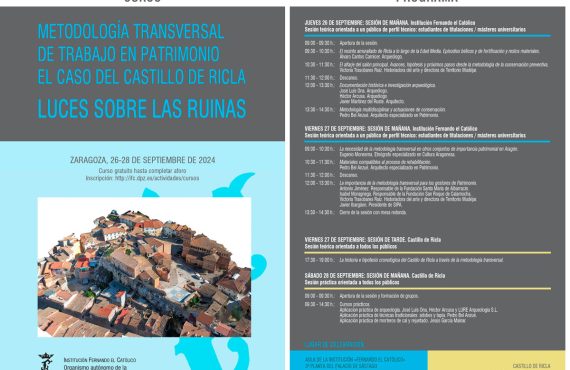 Curso de restauración multidisciplinar del Castillo de Ricla