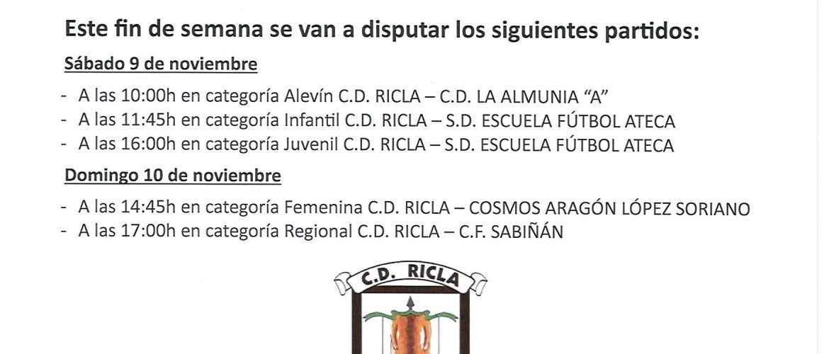 FUTBOL 9-10 NOV RICLA