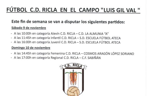 FUTBOL 9-10 NOV RICLA