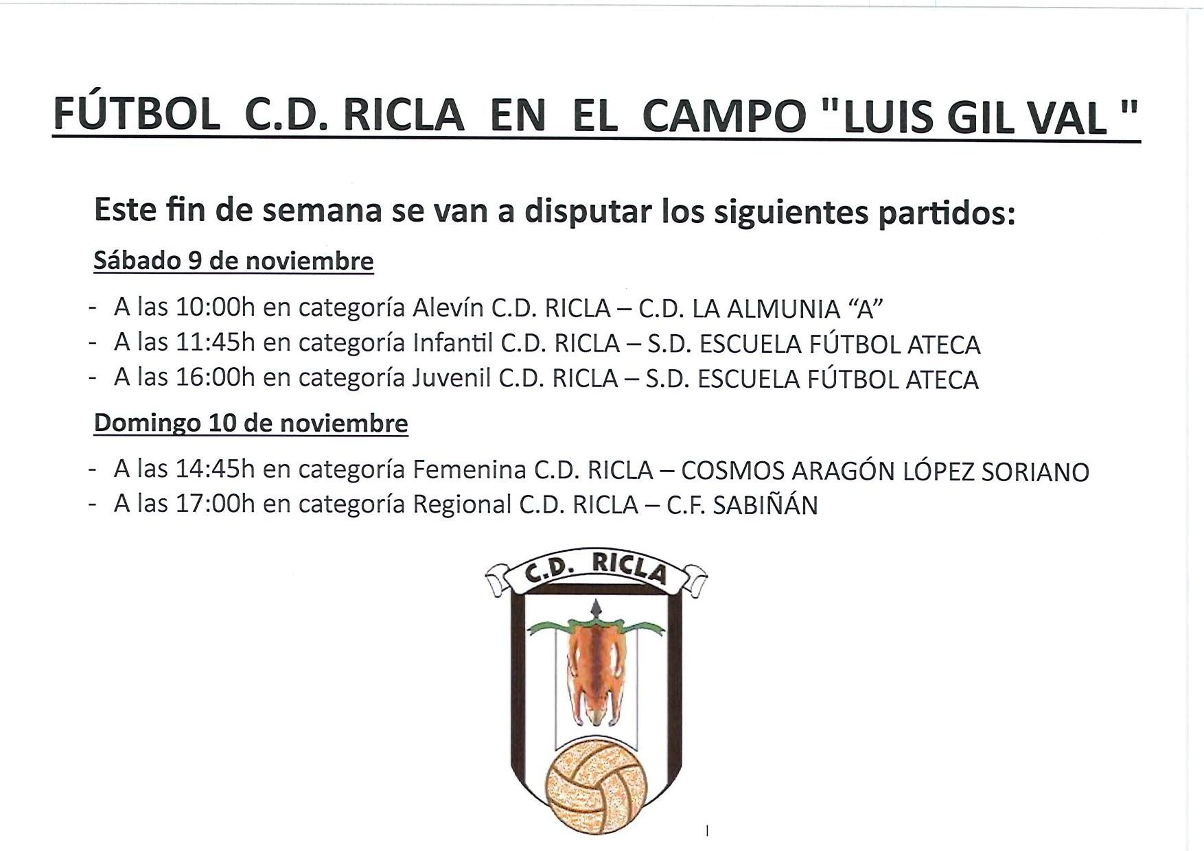 FUTBOL 9-10 NOV RICLA